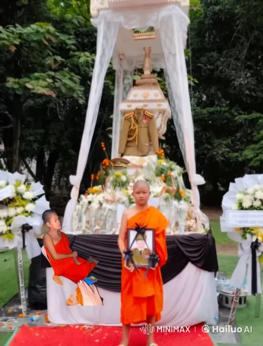 Monks at Altar: A Ceremony of Serenity and Respect – AI Generated Video | Hailuo AI