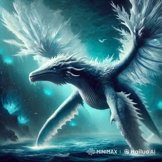 Mystical Underwater Journey of a Majestic Whale Creature – AI Generated Video | Hailuo AI
