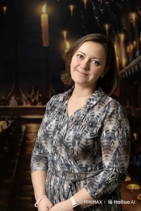 Woman in Elegant Dress in Grand Candlelit Hall – AI Generated Video | Hailuo AI