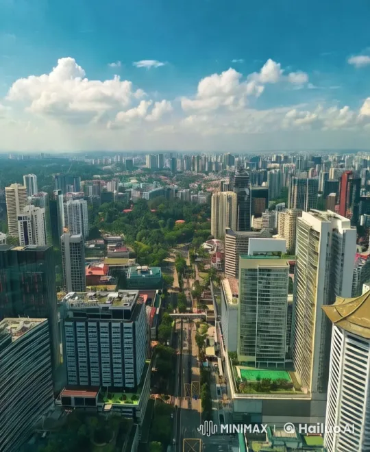 Aerial Exploration of a Bustling Metropolis – AI Generated Video | Hailuo AI