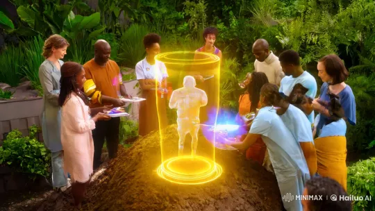 Optimistic Harmony: People and AI Revitalize Nature – AI Generated Video | Hailuo AI