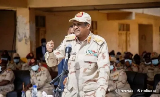 Military Officer Addresses Soldiers Amidst Simulated Combat – AI Generated Video | Hailuo AI