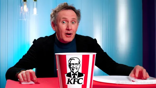 KFC Ad: Man Anticipates as Chicken Turns to Chirping Chicks – AI Generated Video | Hailuo AI