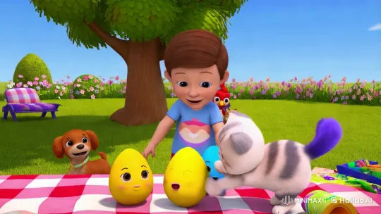 Lalafun's Whimsical Backyard Adventure with Animated Friends – AI Generated Video | Hailuo AI