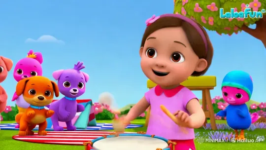 Lalafun's Vibrant Animation Showcases Joyful Characters – AI Generated Video | Hailuo AI