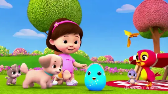 Child and Pets Play with Magical Surprise Eggs – AI Generated Video | Hailuo AI