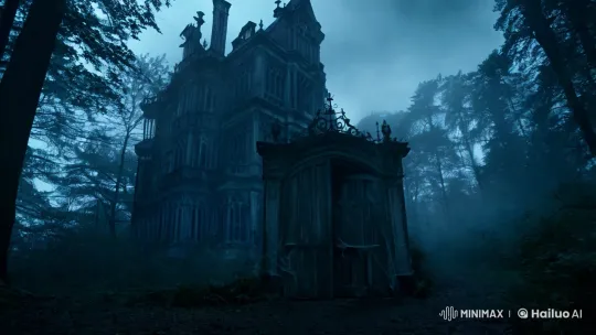 Mansion of Shadows: A Haunted Gateway Unveiled – AI Generated Video | Hailuo AI