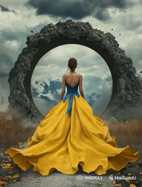 Mysterious Café in a Dark Forest with a Woman in Yellow – AI Generated Video | Hailuo AI