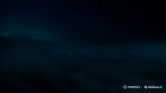 Mysterious Creature Lurks in Dark Underwater Ambiance – AI Generated Video | Hailuo AI