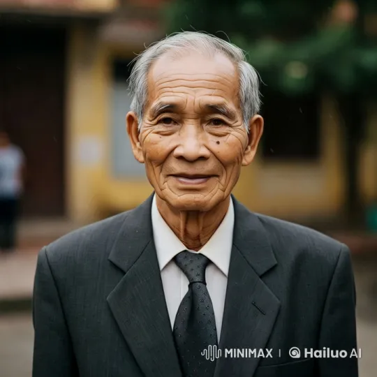 Elderly Man Showcased in Elegant Outdoor Scene – AI Generated Video | Hailuo AI