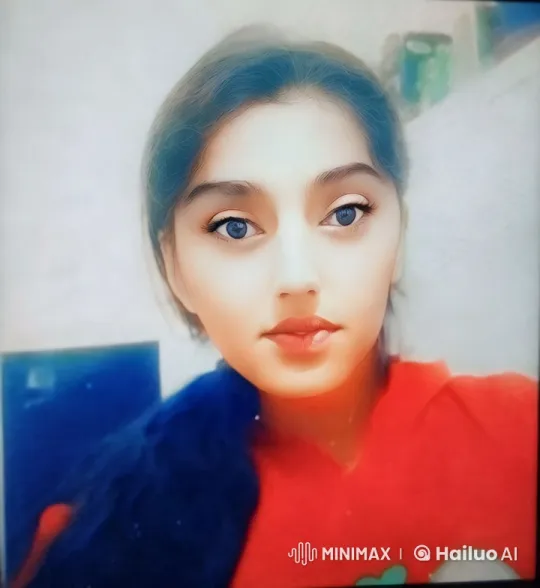 Vibrant Red Shirt: Dynamic Indoor Portrait – AI Generated Video | Hailuo AI