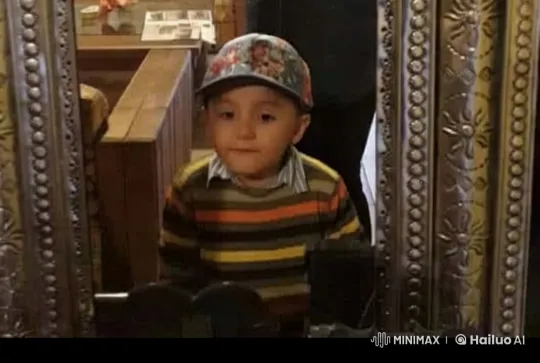 Child Dancing in Cozy Setting with Ornate Mirror – AI Generated Video | Hailuo AI