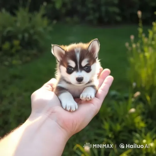 Adorable Puppy and Gentle Human Interaction – AI Generated Video | Hailuo AI