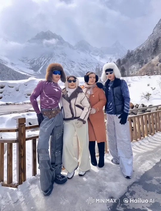 High-Energy Kung Fu Fight on Snowy Mountain Deck – AI Generated Video | Hailuo AI