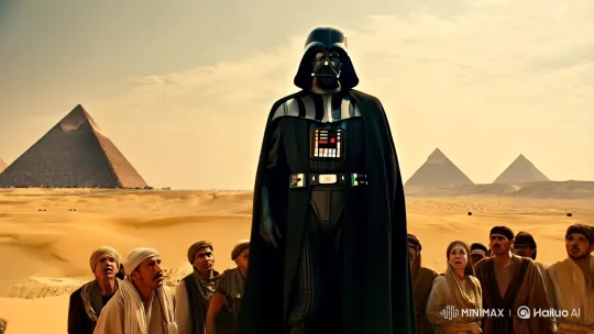 Darth Vader Commands Awe in Ancient Egypt – AI Generated Video | Hailuo AI