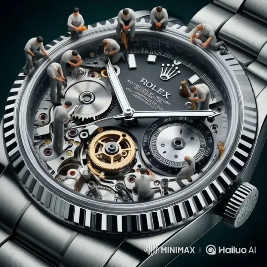 Live2D Rolex Watch Craftsmanship Display – AI Generated Video | Hailuo AI