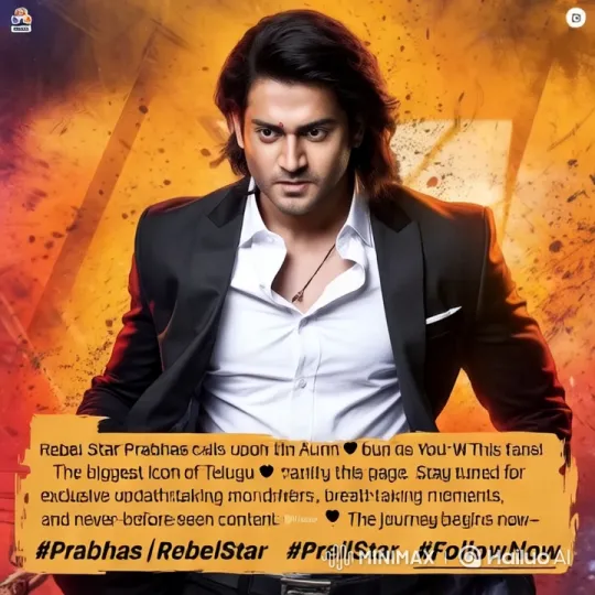 Prabhas Urges Fans to Join His Journey with Exclusive Content – AI Generated Video | Hailuo AI