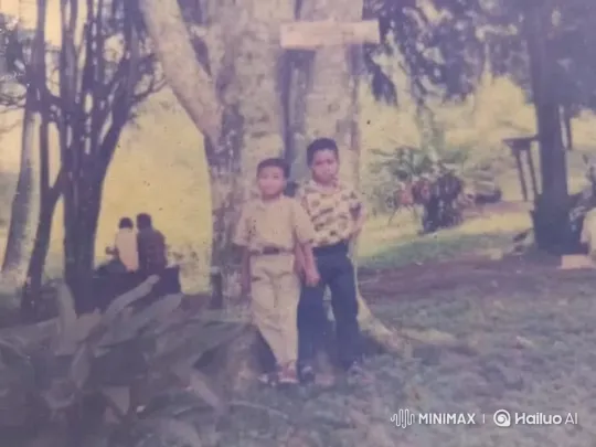 Boys by Tree in Serene Park Setting – AI Generated Video | Hailuo AI