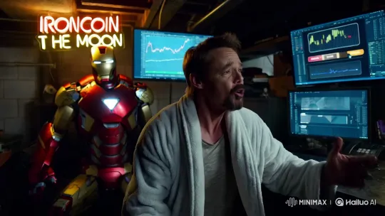 Tony Stark in Financial Ruin Pitching Failed Crypto – AI Generated Video | Hailuo AI
