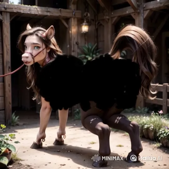 Horsegirl in Rustic Stable with Serene Atmosphere – AI Generated Video | Hailuo AI