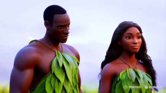 Adam and Eve: Harmony in a Reborn Eden – AI Generated Video | Hailuo AI