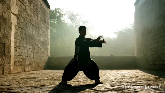 Aesthetic Kungfu Master's Graceful Performance – AI Generated Video | Hailuo AI