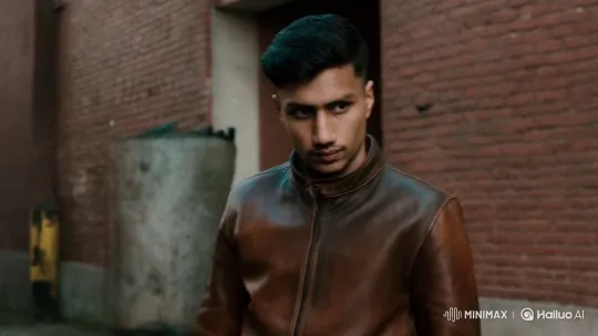 Young Man Fights with Determination in Urban Setting – AI Generated Video | Hailuo AI