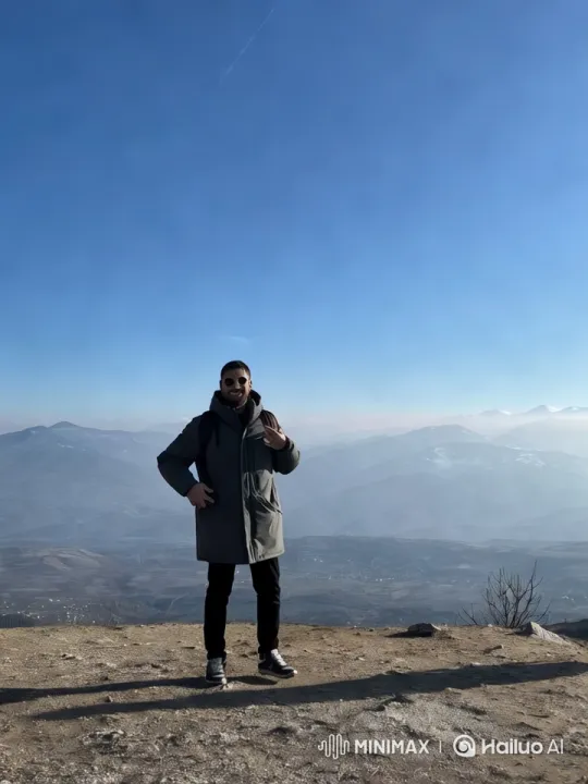 Person Glides Over Mountains in Aesthetic Flight Video – AI Generated Video | Hailuo AI
