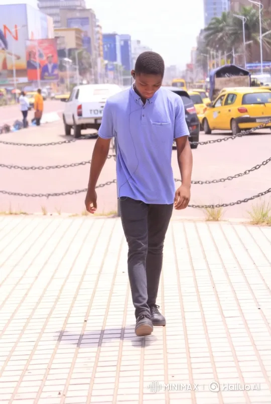 Urban Life: Man Walking Through Cityscape – AI Generated Video | Hailuo AI