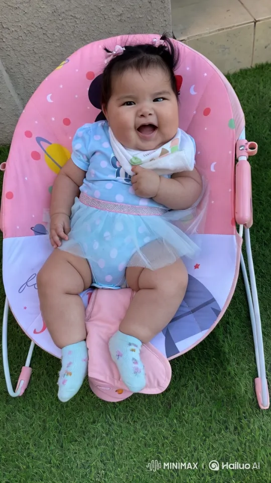 Baby's Playful Kung Fu Dance in Colorful Chair – AI Generated Video | Hailuo AI