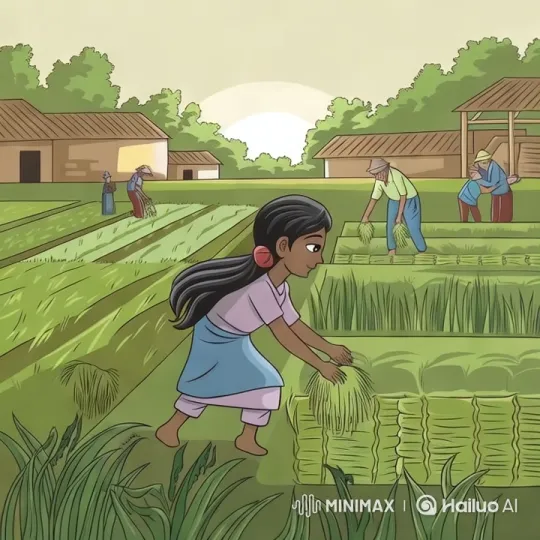Rural Harmony: A Farming Family's Evening Ritual – AI Generated Video | Hailuo AI