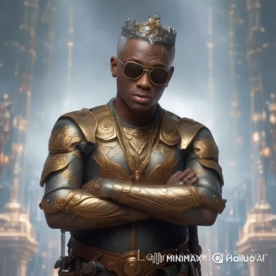 Regal Figure in Golden Armor Showcases Grandeur – AI Generated Video | Hailuo AI