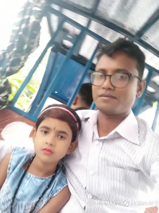 Intimate Portrait of Man and Girl in Patterned Vehicle Interior – AI Generated Video | Hailuo AI