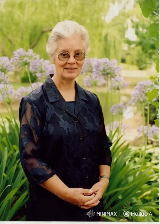Elegant Woman in Serene Garden Setting – AI Generated Video | Hailuo AI