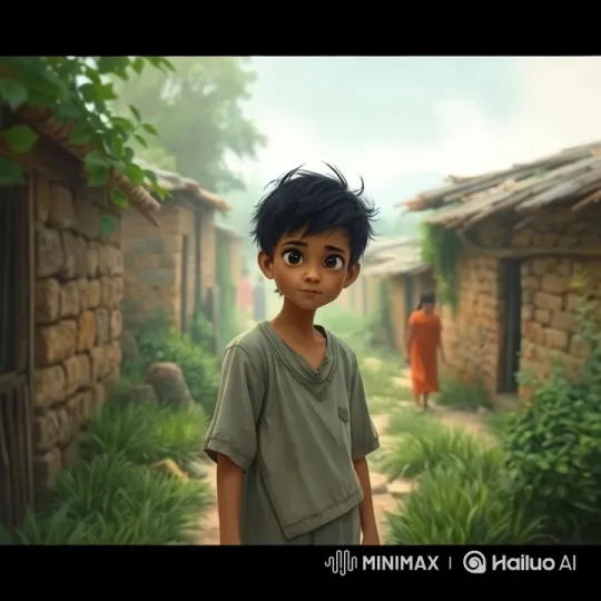 Ahmed's Humble Life in a Lush Village – AI Generated Video | Hailuo AI