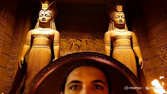 Awe-Inspiring Temple Hall with Ancient Statues – AI Generated Video | Hailuo AI