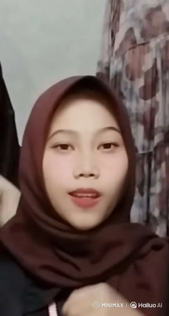 Aesthetic Close-Up of a Person in a Brown Hijab – AI Generated Video | Hailuo AI