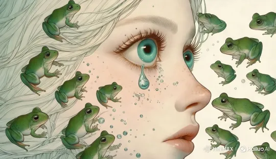 Crying Princess and Joyful Frogs Dance – AI Generated Video | Hailuo AI