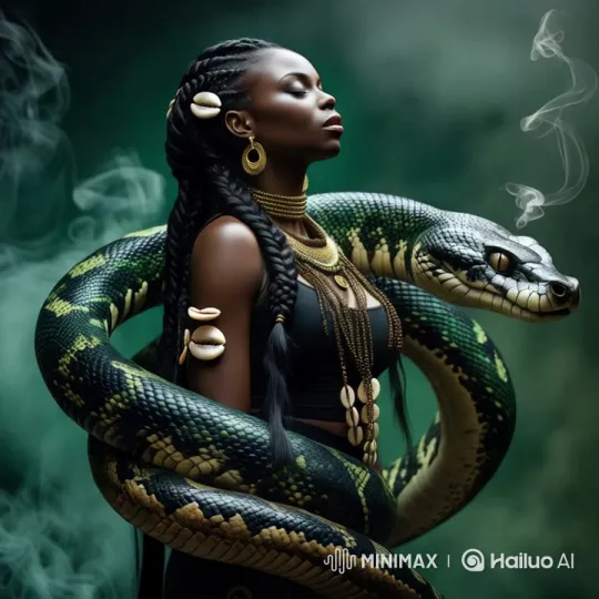 Woman Transformed into Snake: Ethereal, Mesmerizing Art Video – AI Generated Video | Hailuo AI