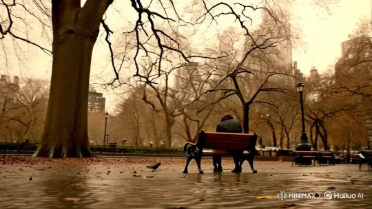 Contemplative Solitude in Autumnal Central Park – AI Generated Video | Hailuo AI