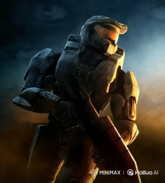 Halo Spartan in Intense Battle Scene – AI Generated Video | Hailuo AI