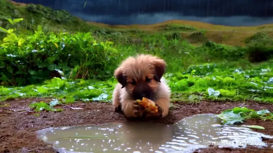Rescued by a Gentle Soul: A Puppy's Tale – AI Generated Video | Hailuo AI