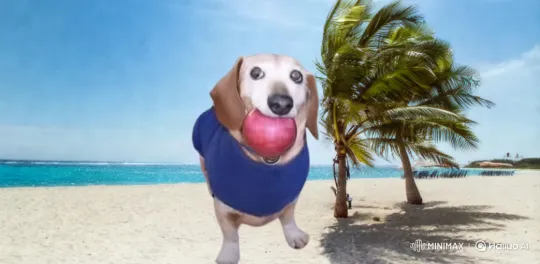 Dogs Surfing and Playing Volleyball on the Beach – AI Generated Video | Hailuo AI