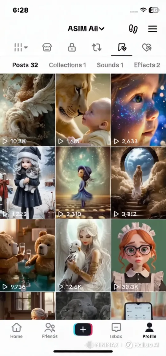 Lion Floats Gracefully with Baby in Dreamy Scene – AI Generated Video | Hailuo AI