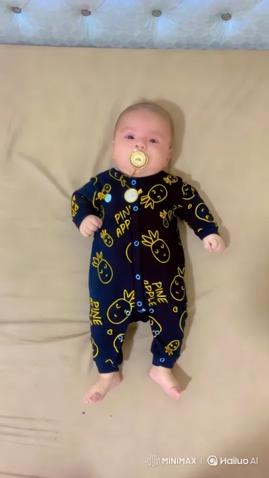 Baby's Cheerful Dance in Pineapple Onesie – AI Generated Video | Hailuo AI