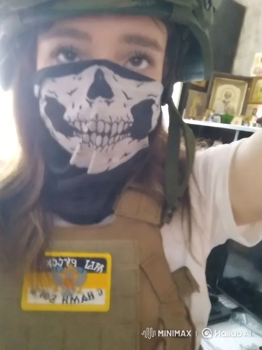 Military Vest-Wearing Person Rapidly Shoots Indoors – AI Generated Video | Hailuo AI