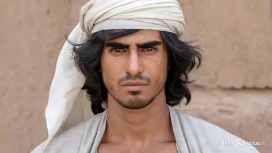 Man in Traditional Attire in Serene Setting – AI Generated Video | Hailuo AI