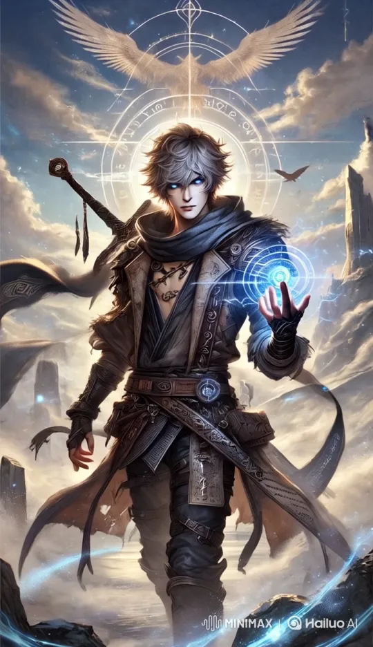 Mystical Warrior in Live2D Fantasy Landscape – AI Generated Video | Hailuo AI