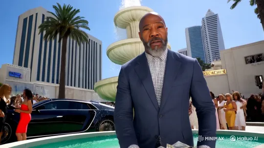 Wealthy Man Showcases Wealth Amidst Hollywood Glamour – AI Generated Video | Hailuo AI
