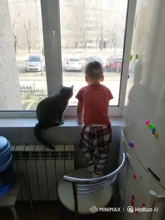 Boy and Cat Discover a Magical Snowy Fantasy World – AI Generated Video | Hailuo AI